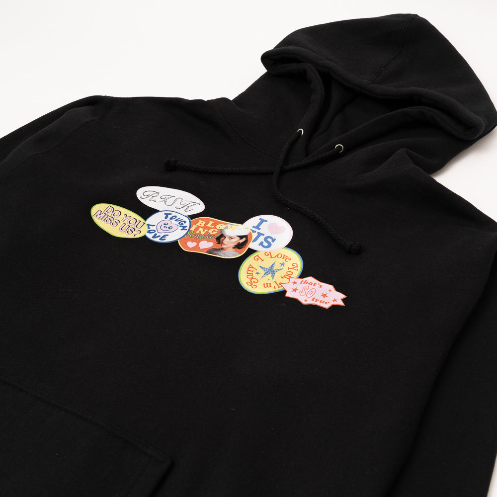 The Secret of Us Sticker Design Black Hoodie