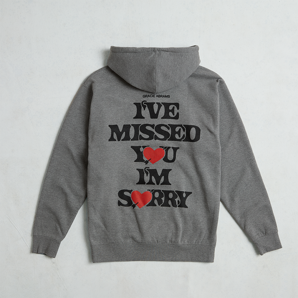 i've missed you, i'm sorry heather gray hoodie