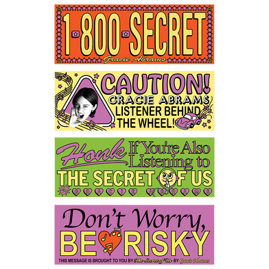 The Secret of Us Bumper Sticker Set-of-4