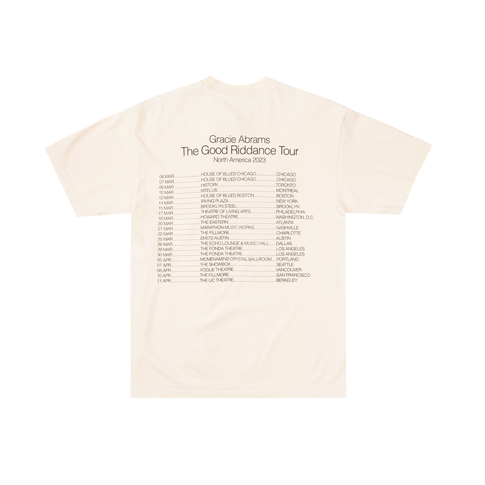 Good Riddance Tour Album Cover Cream T-Shirt